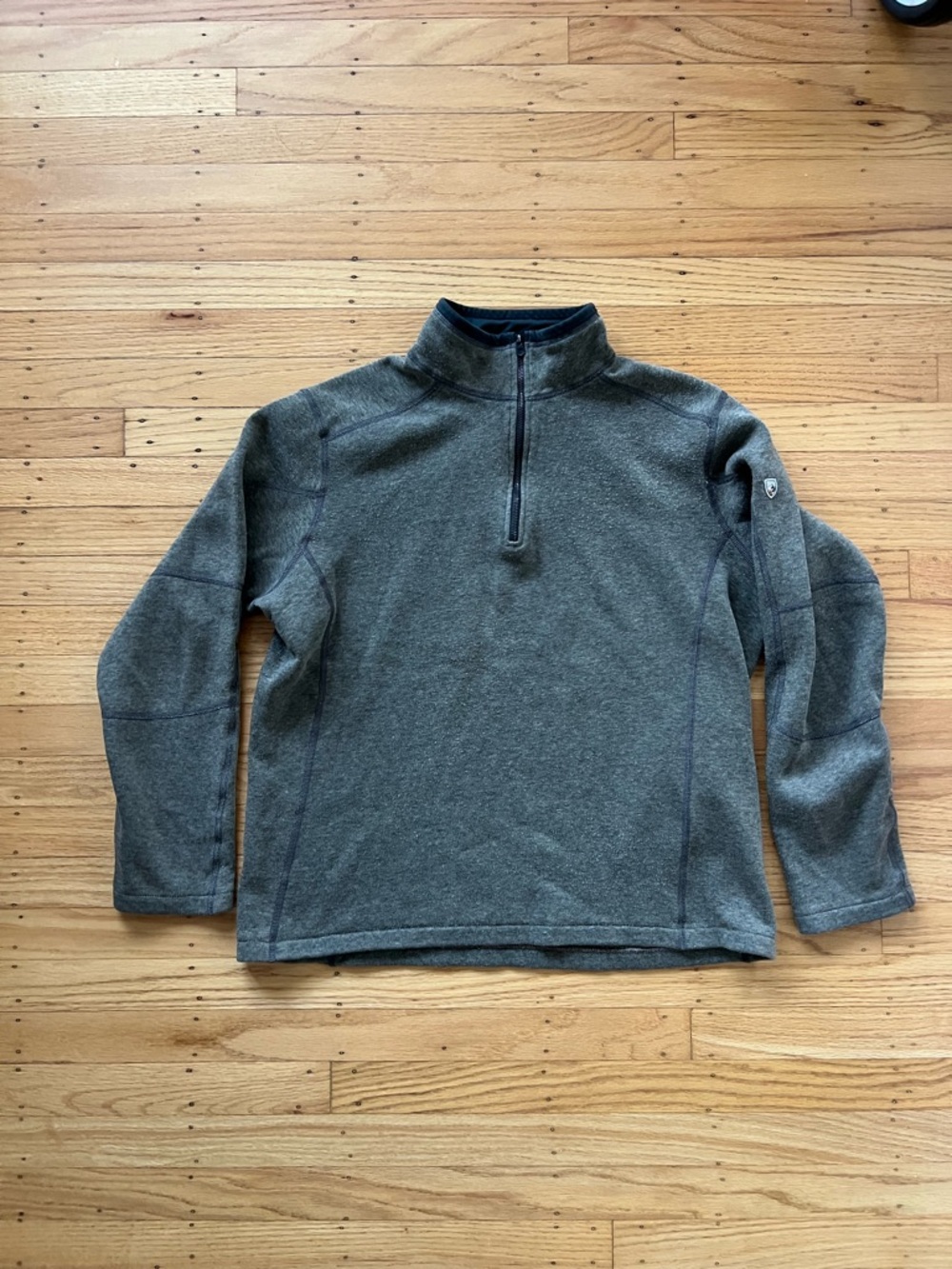 Kuhl Fleece Quarter Zip Sweater Brown Size Large